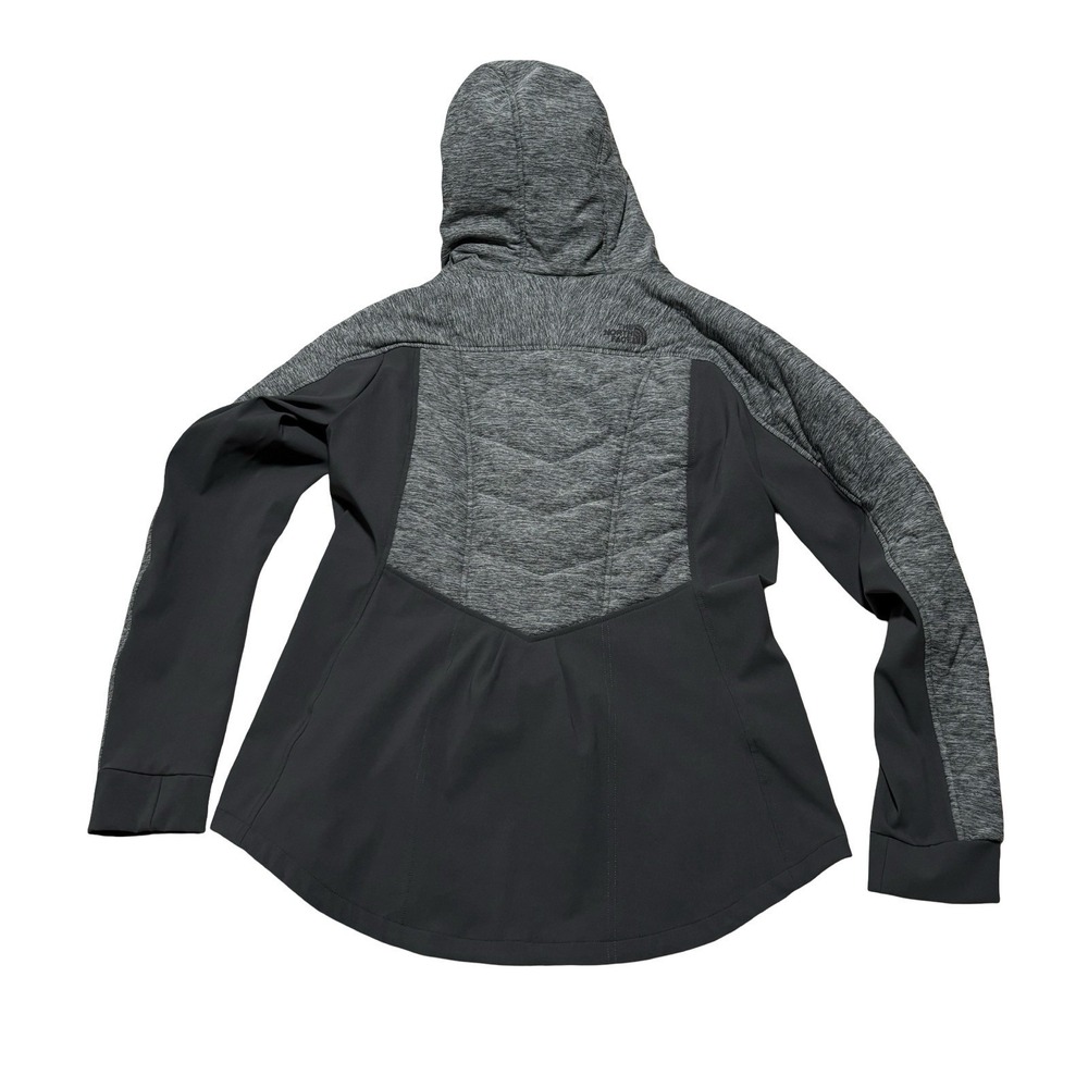 The North Face Pseudio Jacket Women's Large Gray Hooded Insulated Quilted 20x28 - Picture 3 of 6